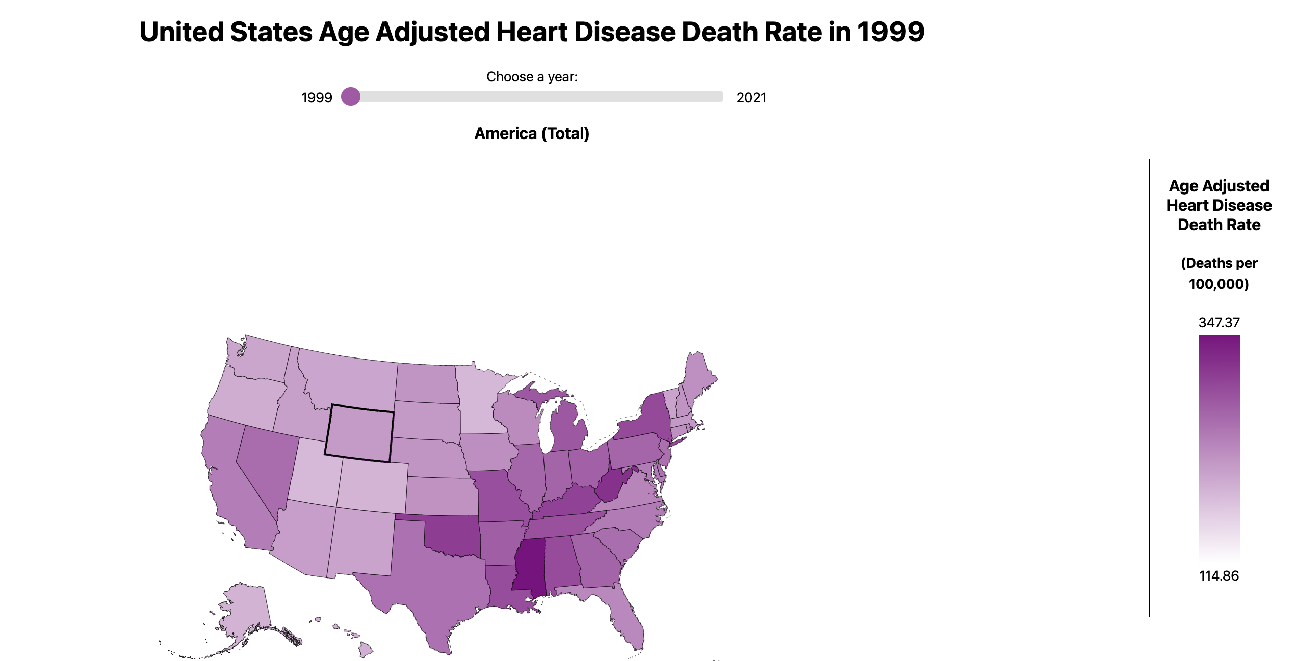 Final Screenshot of our Map Visualization